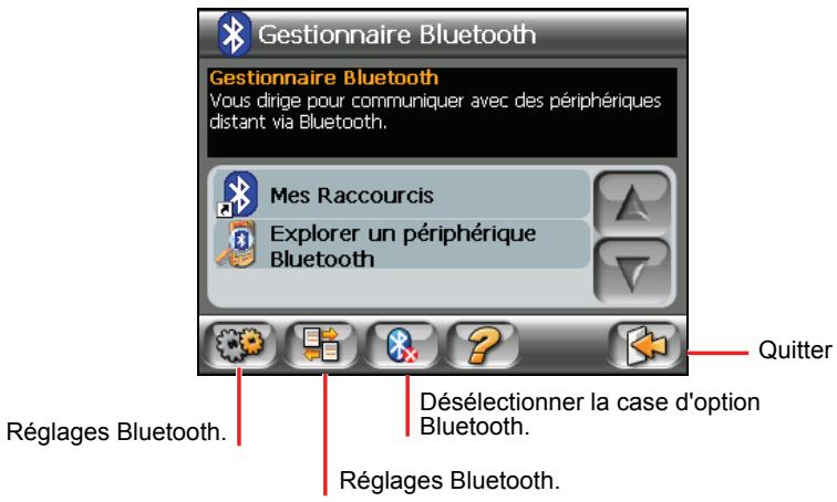MIO C510 - Démarrer et quitter le gestionnaire Bluetooth - 3