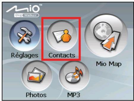 MIO C510 - Démarrer et quitter Contacts - 1