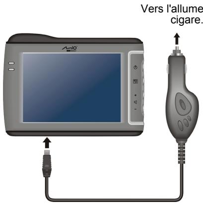 MIO C510 - Connecter le chargeur de voiture - 1