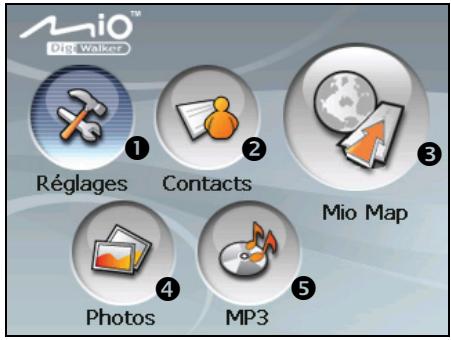 MIO C510E - Écran accueil - 1