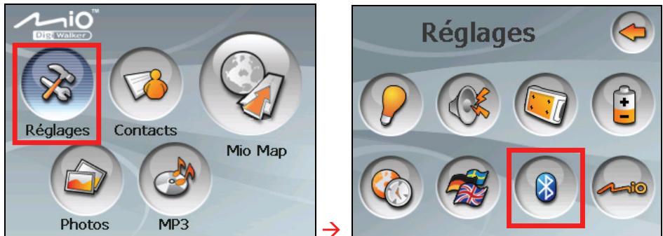 MIO C510E - Appairage avec un téléphone mobile - 1
