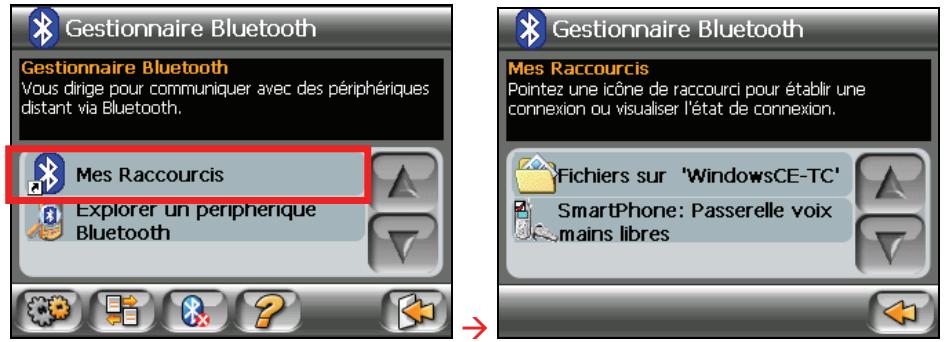 MIO C510E - Utiliser mes raccourcis - 1