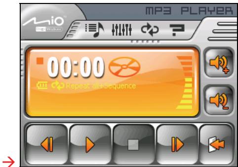 MIO C510E - Démarrer et quitter MP3 player - 2