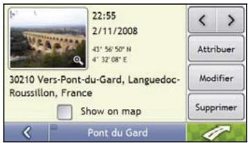 MIO MOOV 330 - Comment naviguer jusqu'à une photo navpix téléchargée ou qui était déjà installée? - 2