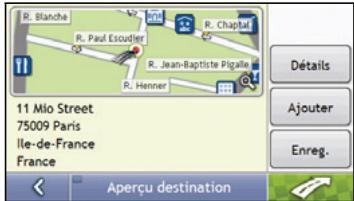 MIO MOOV 330 - Utilisation de l'écran recherche de la destination - 3