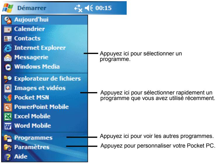 MIO P350 - Barre de navigation et barre d'outils - 1