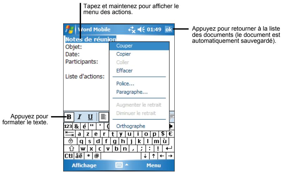 MIO P350 - Création d'un nouveau document - 1