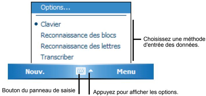 MIO P350 - Entrée de texte à l'aide du panneau de saisie - 1