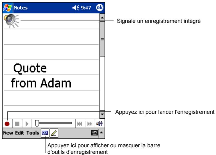 MIO 168 - Enregistrement d'un message - 1