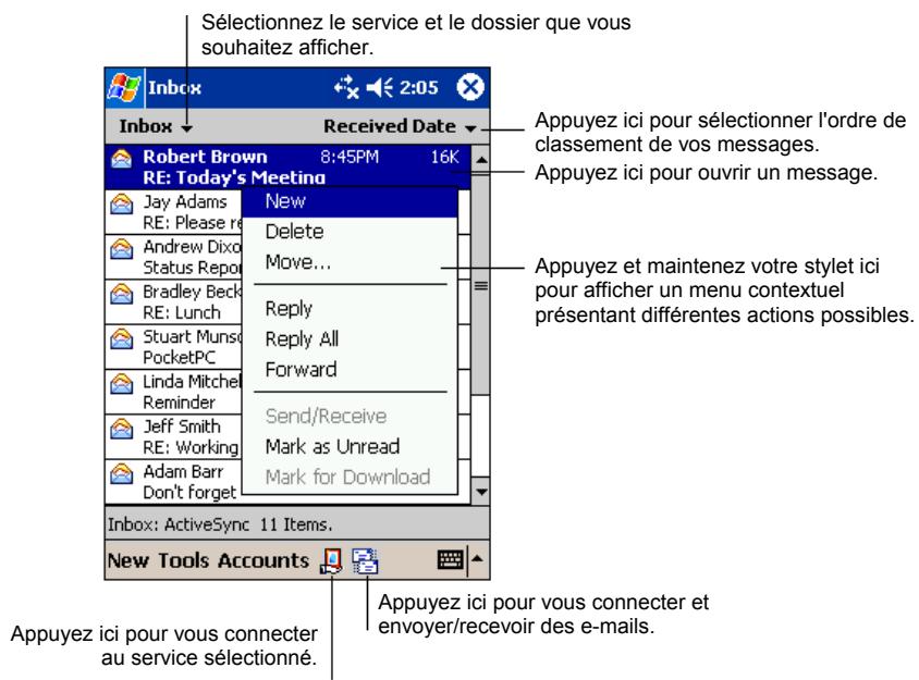 MIO 168 - Utilisation de la liste des messages - 1