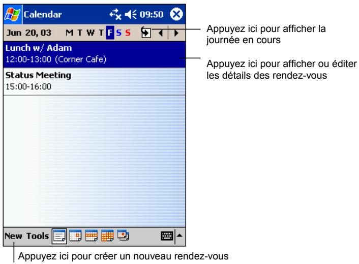 MIO 168 - Calendrier : planification de rendez-vous et de réunions - 1