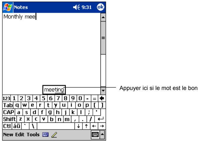 MIO 168 - Entrée de texte à l'aide du panneau de saisie - 2