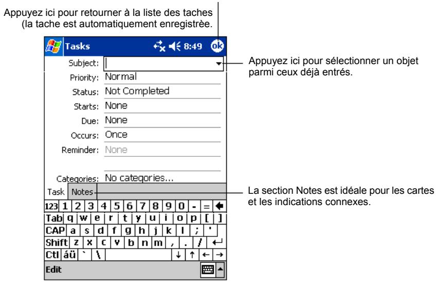 MIO 168 - Création d'une tâche - 1