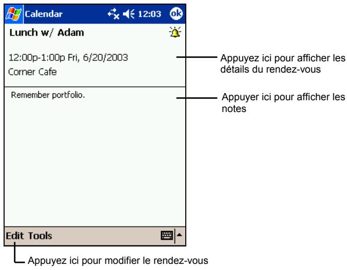 MIO 168 - Utilisation de l'écran résumé du calendrier - 1