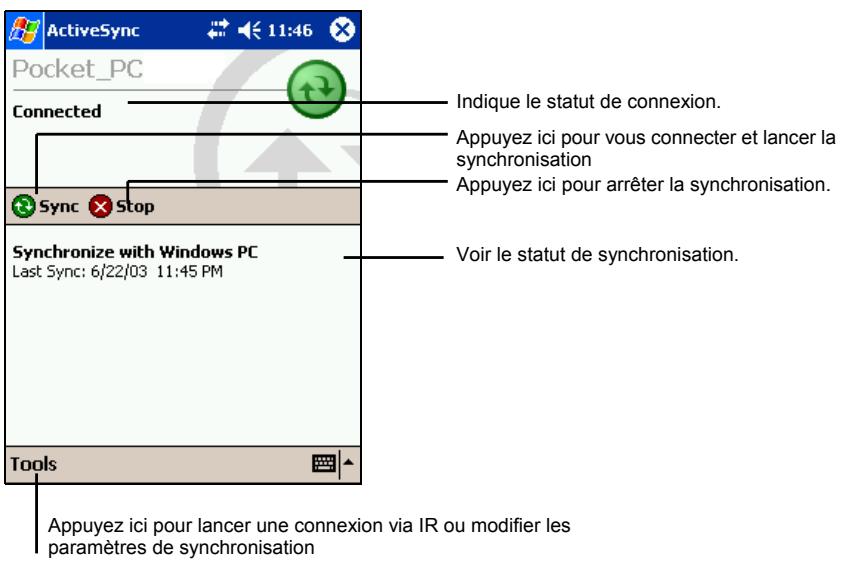 MIO 168 - Lancer la synchronisation depuis votre Pocket PC - 1