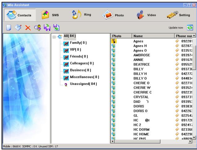 MIO 8870 - Utiliser les fonctions des contacts - 1