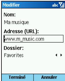 MIO 8870 - Ajouter une page web à votre liste de favoris: - 1
