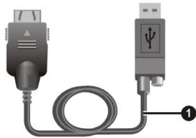 MIO 8870 - Câble activesync et socle USB - 1