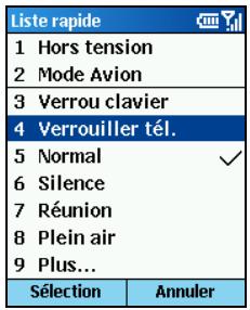 MIO 8870 - Pour activer le verrouillage de votre téléphone. - 1