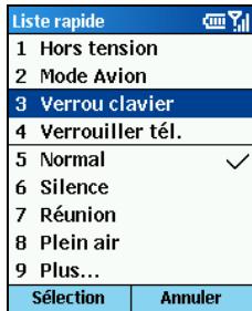 MIO 8870 - Pour verrouiller le clavier: - 1