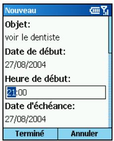 MIO 8870 - Créer un nouveau rendez-vous - 1