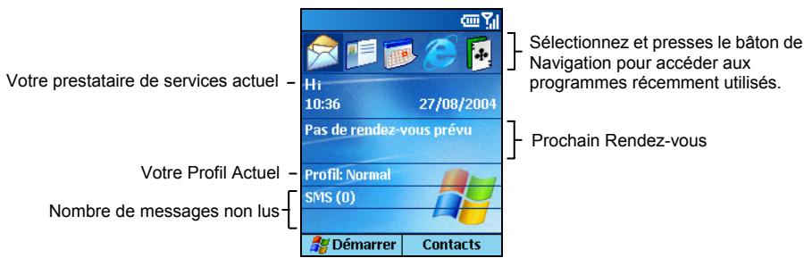 MIO 8870 - Écran d'accueil - 1