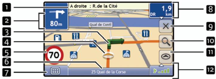 MIO MOOV M400 - Écran carte en 3D - 1