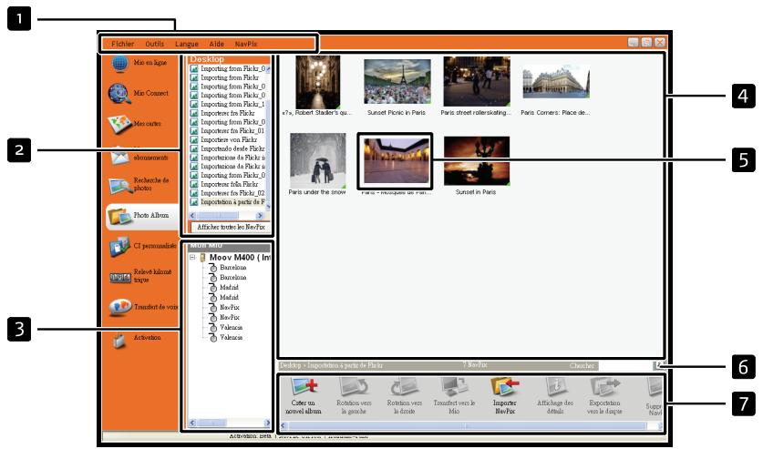 MIO MOOV M400 - Comment importer une photo navpixtm sur le photo album ? - 1