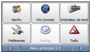 MIO MOOV M400 - Écran menu principal - 2