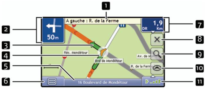 MIO MOOV M400 - Écran carte en 2D - 1