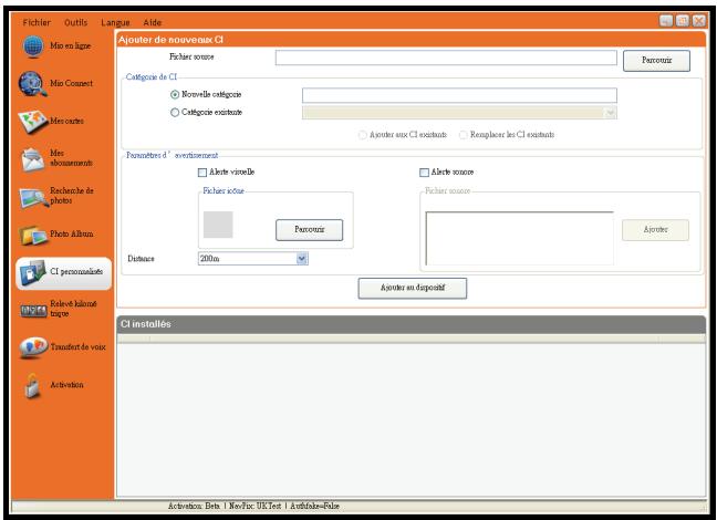 MIO MOOV M400 - Comment installer les centres d’intérêt personnalisés ? - 1