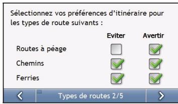 MIO MOOV M400 - Types de routes 2/5 - 2