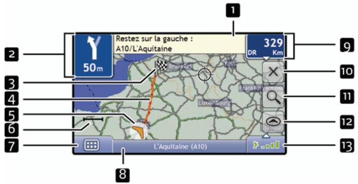 MIO MOOV M400 - Écran vue d'ensemble de l'itinéraire - 1
