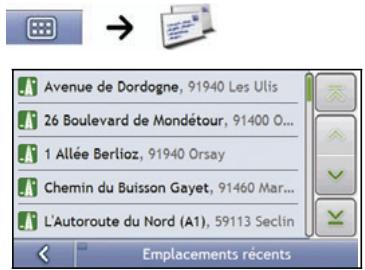 MIO MOOV M400 - Comment se rendre à un emplacement récent ? - 1