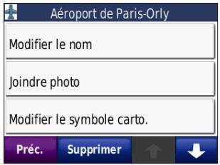 MIO MOTO ZUMO 210 - Modification de lieux enregistrés - 1