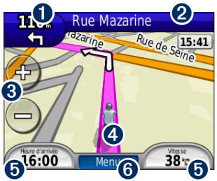 MIO MOTO ZUMO 210 - Utilisation des pages principales - 1