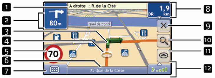 MIO N177 - Écran carte en 3D - 1