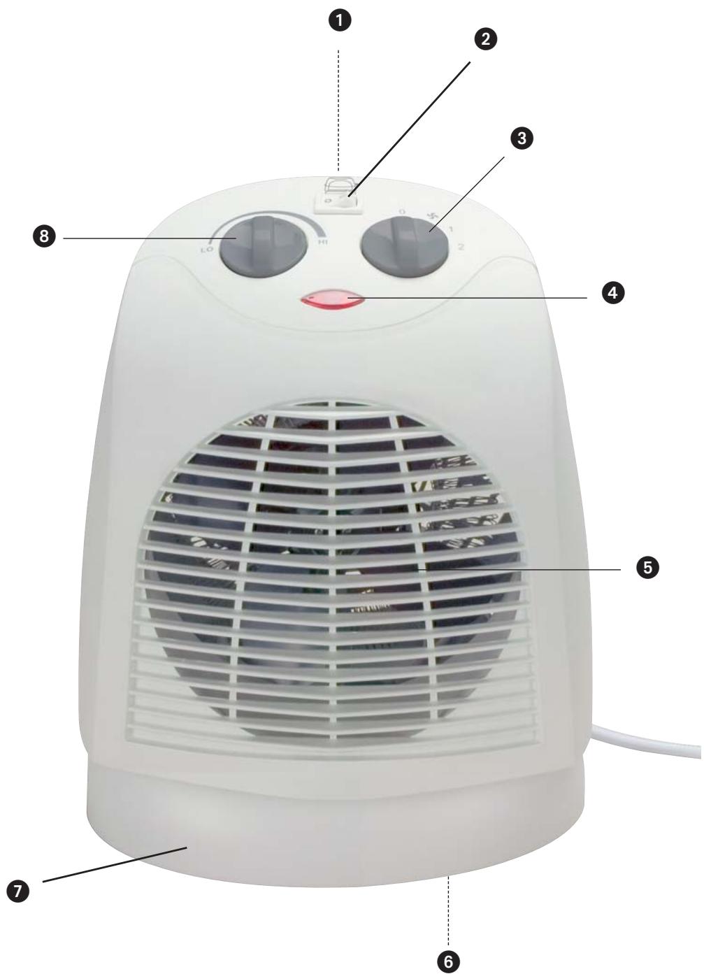 LERVIA KH 1148 FAN HEATER - 2