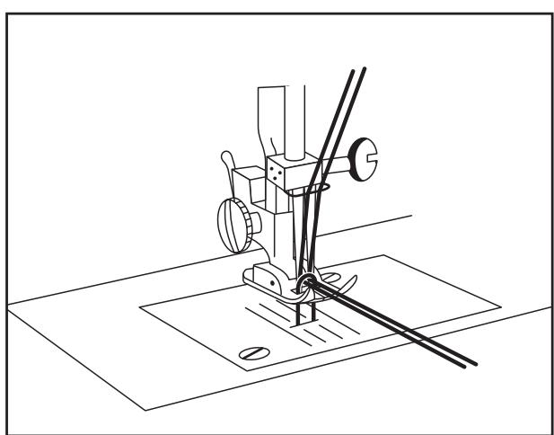 LERVIA KH 4000 - C) introduction du fil supérieur - 4