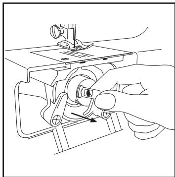 LERVIA KH 4001 FREE-ARM SEWING MACHINE - Smontaggio del crochet - 2