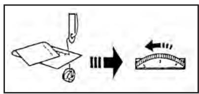 LERVIA KH 4001 FREE-ARM SEWING MACHINE - Tensão da LINHA superior demasiado elevada: - 1