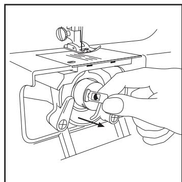 LERVIA KH 4001 FREE-ARM SEWING MACHINE - Demontage van de grijper - 2
