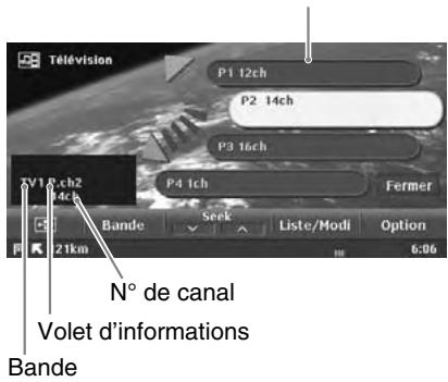 CLARION MAX973HD - Écran du mode tuner TV - 1