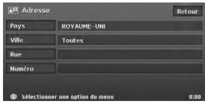 CLARION MAX973HD - Définition de la destination en saisissant l'adresse - 2
