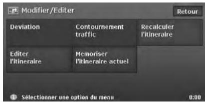 CLARION MAX973HD - Modification/édition de l'itinéraire - 1