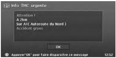 CLARION MAX973HD - Informations TMC urgentes - 1