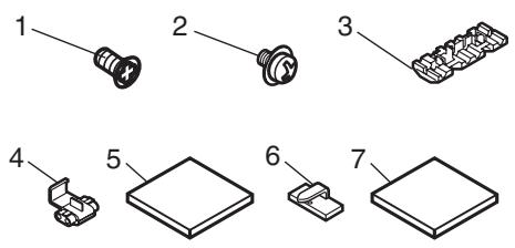 CLARION MAX973HD - Contenu du sac d'accessoires (n°1) ⑧ - 1