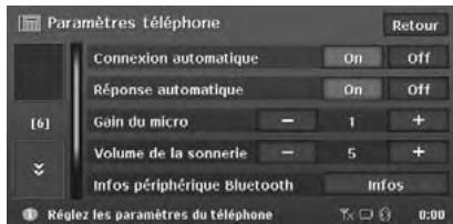 CLARION MAX973HD - Réglage des fonctions du téléphone - 1