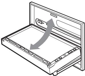 CLARION MAX973HD - Ouverture/fermeture du panneau de commande - 1