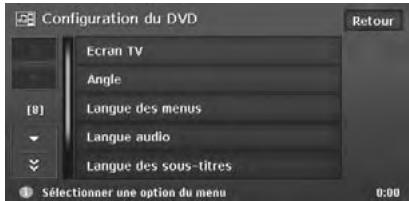 CLARION MAX973HD - Sélection du menu configuration DVD - 1